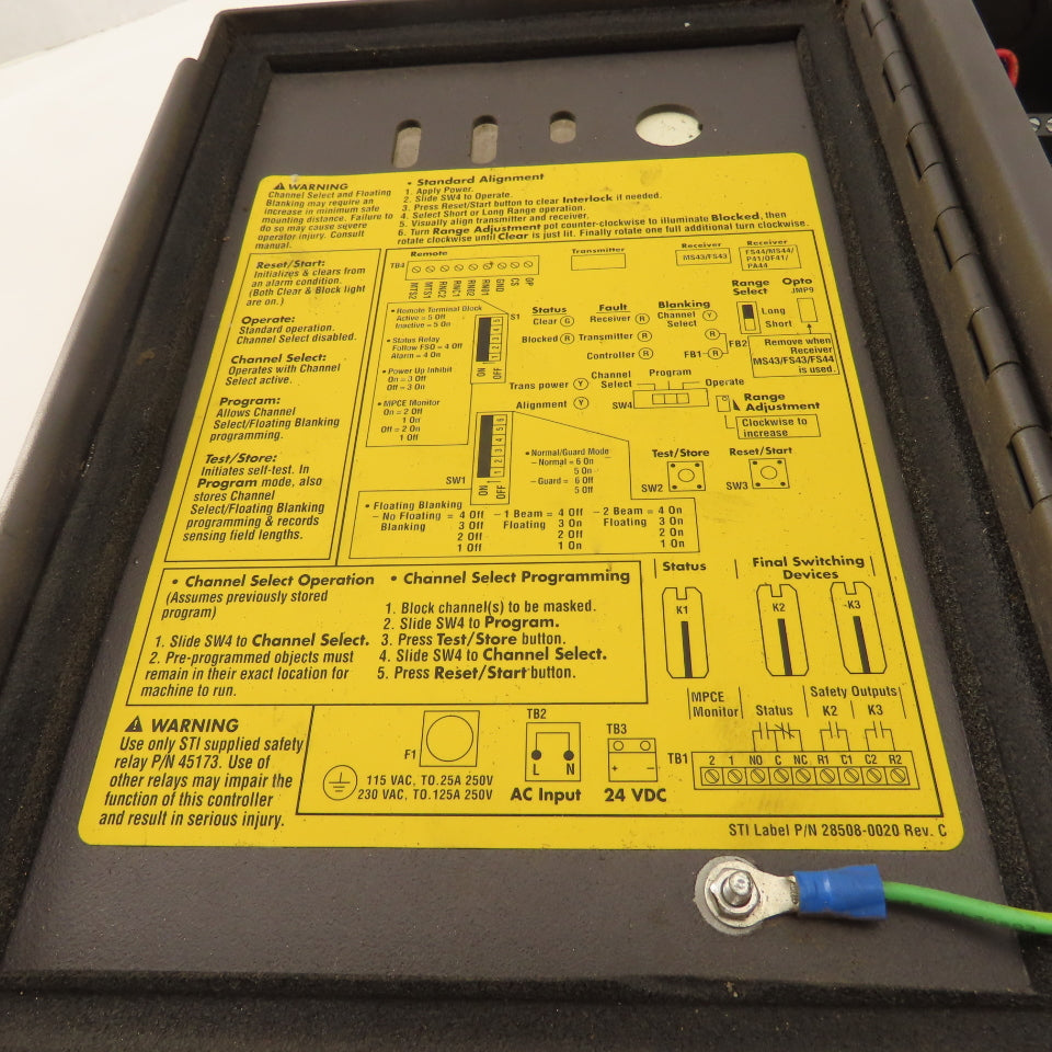STI SP-LCC-FB-AC1-U Safety Light Curtain Control Module