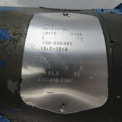 Kerr 5180 5Hp Vertical Process Pump Size 2-1/2x1-1/2 5X4.94 208-230/460V 3Hp