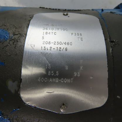 Kerr 5180 5Hp Vertical Process Pump Size 2-1/2x1-1/2 5X4.94 208-230/460V 3Hp