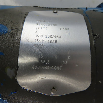 Kerr 5180 5Hp Vertical Process Pump Size 2-1/2x1-1/2 5X4.94 208-230/460V 3Hp