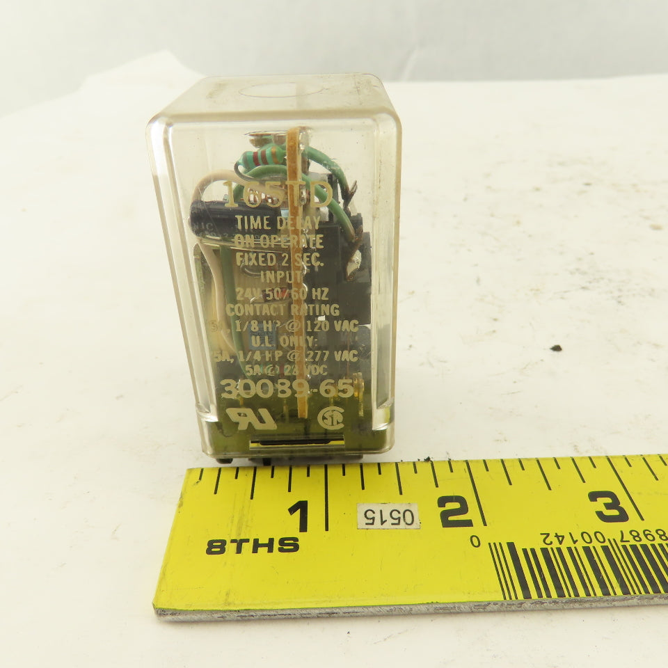 Deltrol 165TD Time On Delay 2 Second Timing Relay Ice Cube