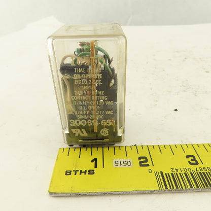 Deltrol 165TD Time On Delay 2 Second Timing Relay Ice Cube