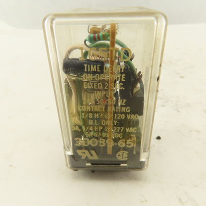 Deltrol 165TD Time On Delay 2 Second Timing Relay Ice Cube