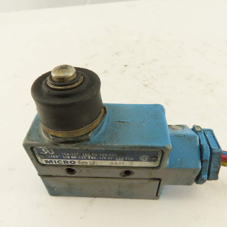 Micro Switch 9R012 240/480V Push Button Limit Switch
