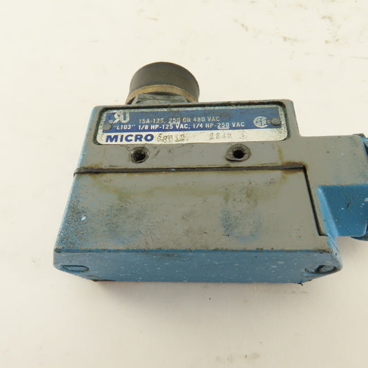 Micro Switch 9R012 240/480V Push Button Limit Switch