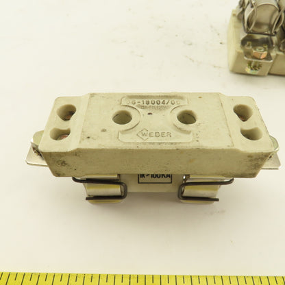 Weber Ceramic Fuse Holders 500V 100A From SCM Model Z30 Saw Lot Of 3