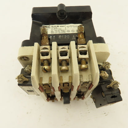 BBC Brown Boveri SLA 40 500V 34Hp 3Ph Contactor 110V Coil