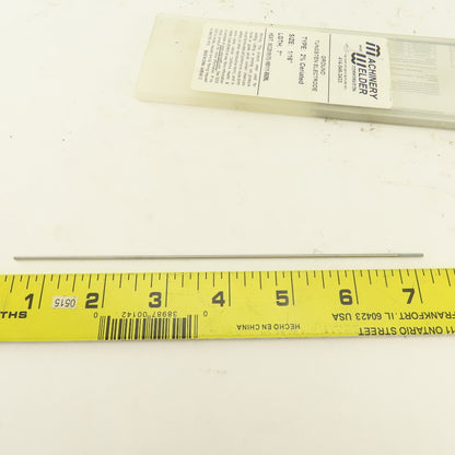 Machinery & Welder 1/16" x 7" 2% Ceriated Ground Tungsten Electrode Lot Of 10