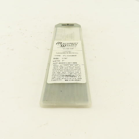 Machinery & Welder 1/16" x 7" 2% Ceriated Ground Tungsten Electrode Lot Of 10