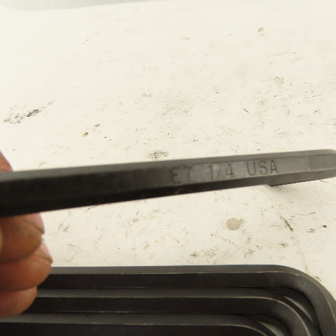 1/4  Short Arm 3" Hex Key Allen Wrench Loose Lot Of 10