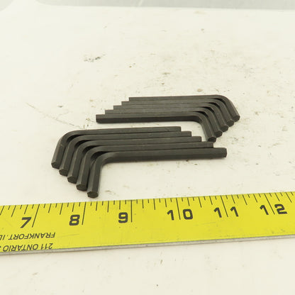1/4  Short Arm 3" Hex Key Allen Wrench Loose Lot Of 10