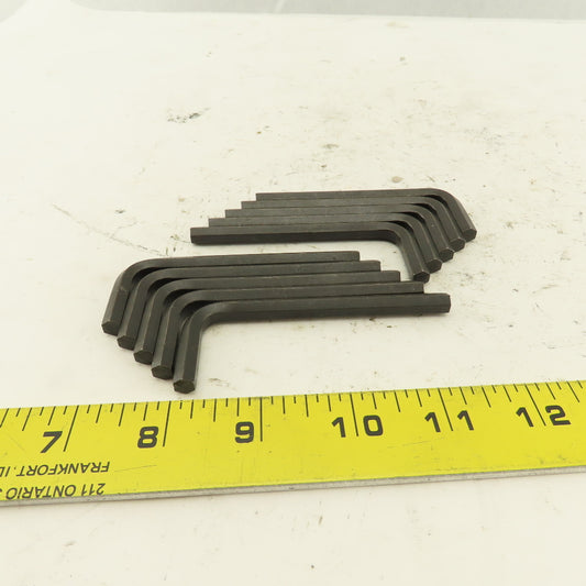 1/4  Short Arm 3" Hex Key Allen Wrench Loose Lot Of 10