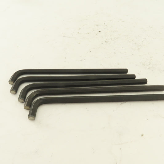 1/4  Stubby Long Arm 6" Hex Key Allen Wrench Loose Lot Of 5