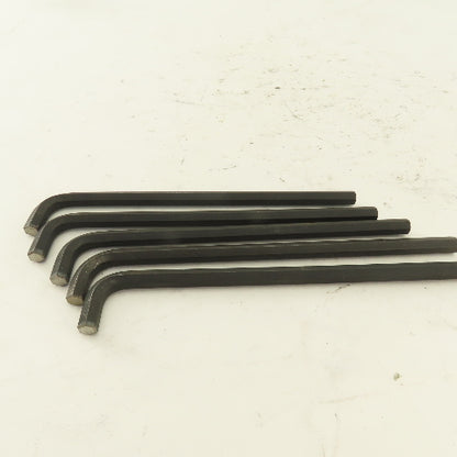 1/4  Stubby Long Arm 6" Hex Key Allen Wrench Loose Lot Of 5
