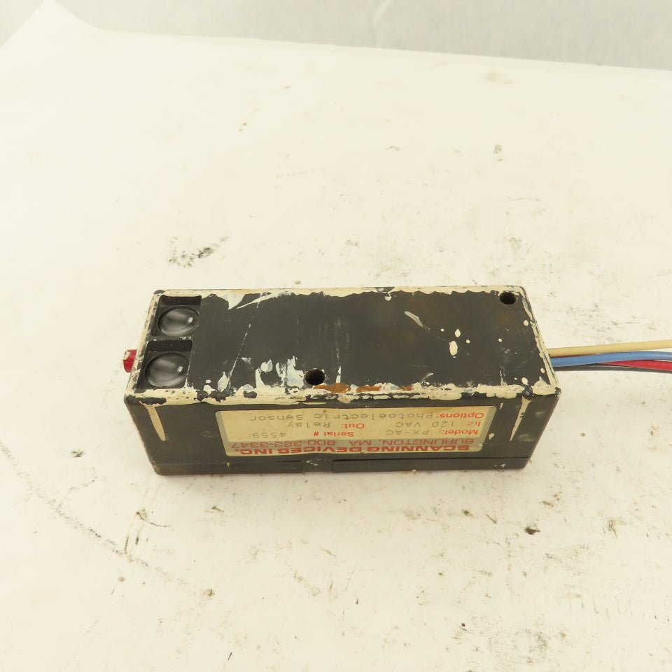 Scanning Devices Inc. PX-AC 120V Photoelectric Sensor Relay Output