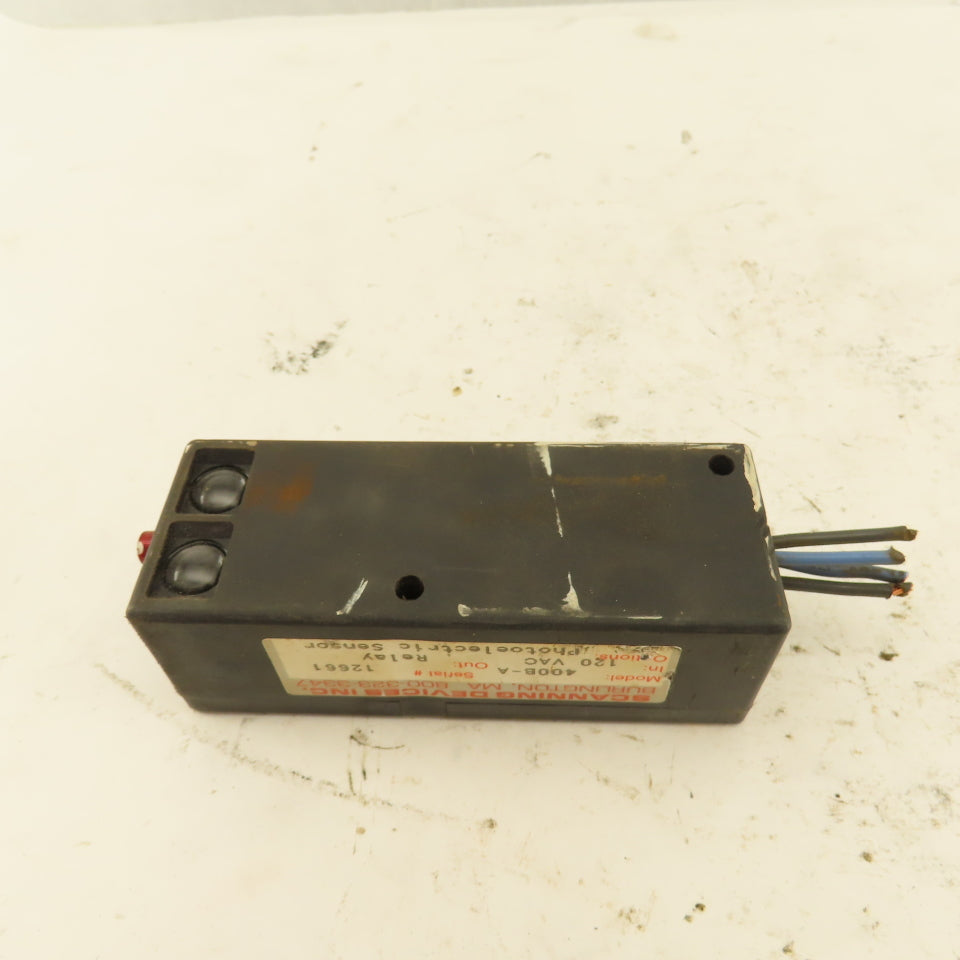 Scanning Devices Inc. 400B-A 120V Photoelectric Sensor Relay Output