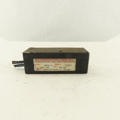 Scanning Devices Inc. 400B-A 120V Photoelectric Sensor Relay Output