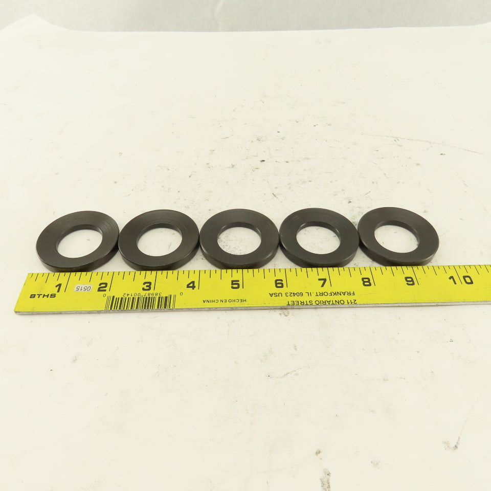 2" Bevel Washer 1-1/8" ID 9/32" Thick Lot Of 5