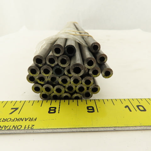 Plymouth Tube Co. 0.3130 OD x 0.1970 ID Carbon Steel Seamless Tube 22" Lot Of 33