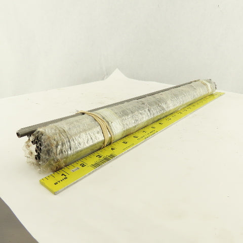 Plymouth Tube Co. 0.3130 OD x 0.1970 ID Carbon Steel Seamless Tube 22" Lot Of 33
