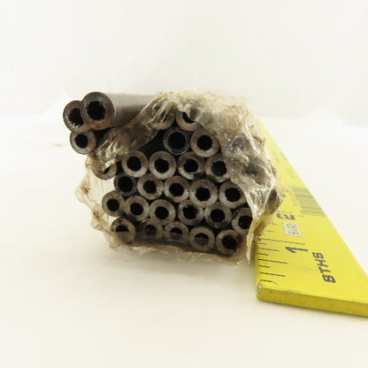 Plymouth Tube Co. 0.3130 OD x 0.1970 ID Carbon Steel Seamless Tube 22" Lot Of 33