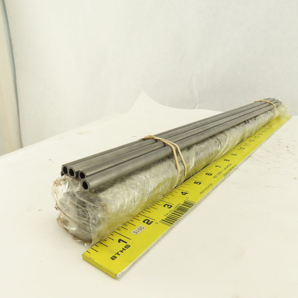 Plymouth Tube Co. 0.3130 OD x 0.1970 ID Carbon Steel Seamless Tube 22" Lot Of 30