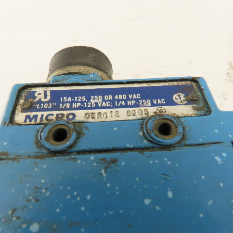 Micro Switch 09R012 125-250/480V Push Button Limit Switch
