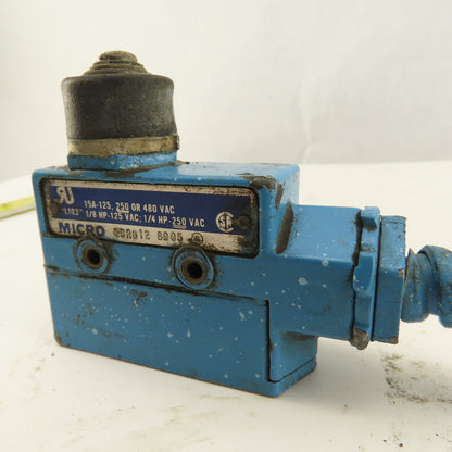 Micro Switch 09R012 125-250/480V Push Button Limit Switch
