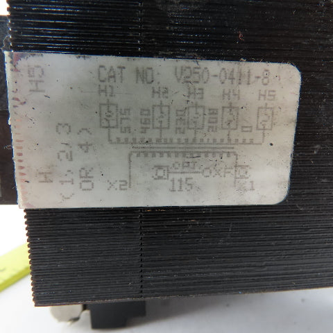 Valutran V250-0411-8 208-230/460V Pri 115V Sec. .250kVa Transformer