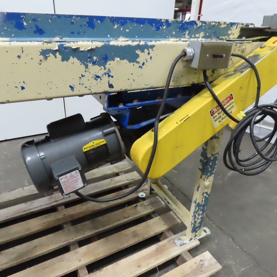 Adjustable Incline/Decline Slide Bed Conveyor 12" Belt 33FPM 63" OAL 115V 1Ph