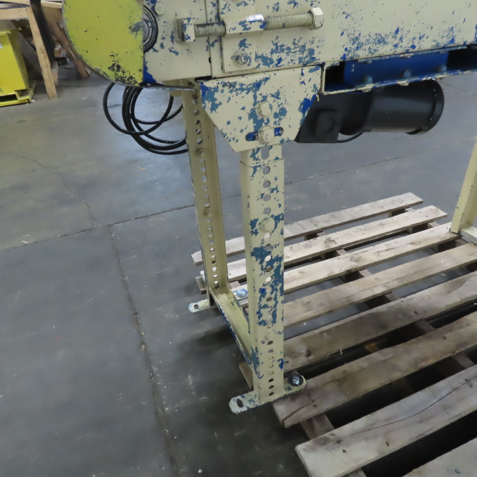 Adjustable Incline/Decline Slide Bed Conveyor 12" Belt 33FPM 63" OAL 115V 1Ph