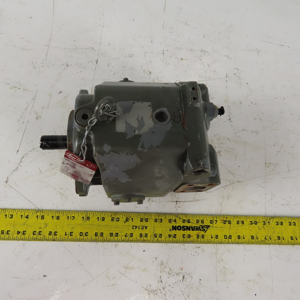 Toyooki HPP-VD2V-F31A-3-A Variable Displacement Hydraulic Piston Pump 7/8" Shaft
