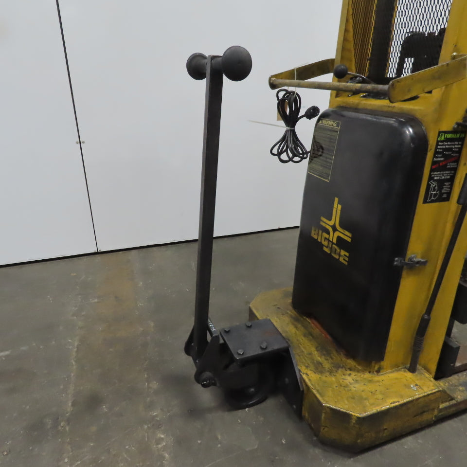 Big-Joe 2024-A5 2000LB Cap Manual Push Straddle Pallet Lift Stacker 60" Lift 12V