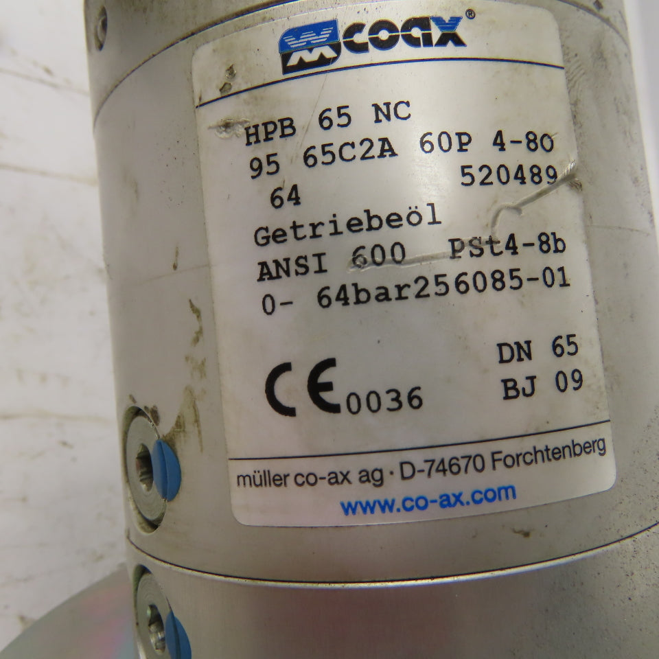Coax HPB65NC 2-1/2 Flange Mount Air Piloted Shutoff Valve Unit