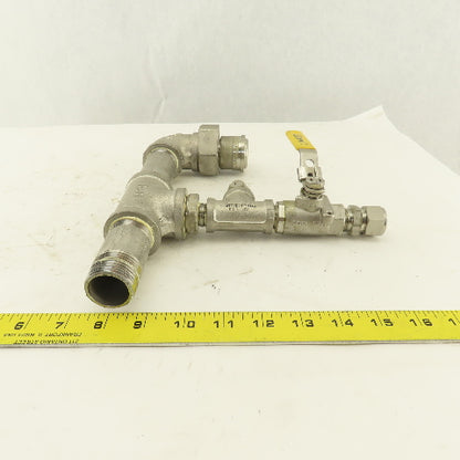 1/2" 1" Stainless Steel Misc. Fittings Valve Tees Elbow Assembly
