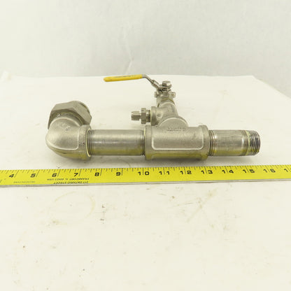 1/2" 1" Stainless Steel Misc. Fittings Valve Tees Elbow Assembly