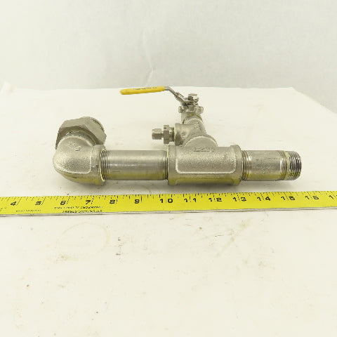 1/2" 1" Stainless Steel Misc. Fittings Valve Tees Elbow Assembly