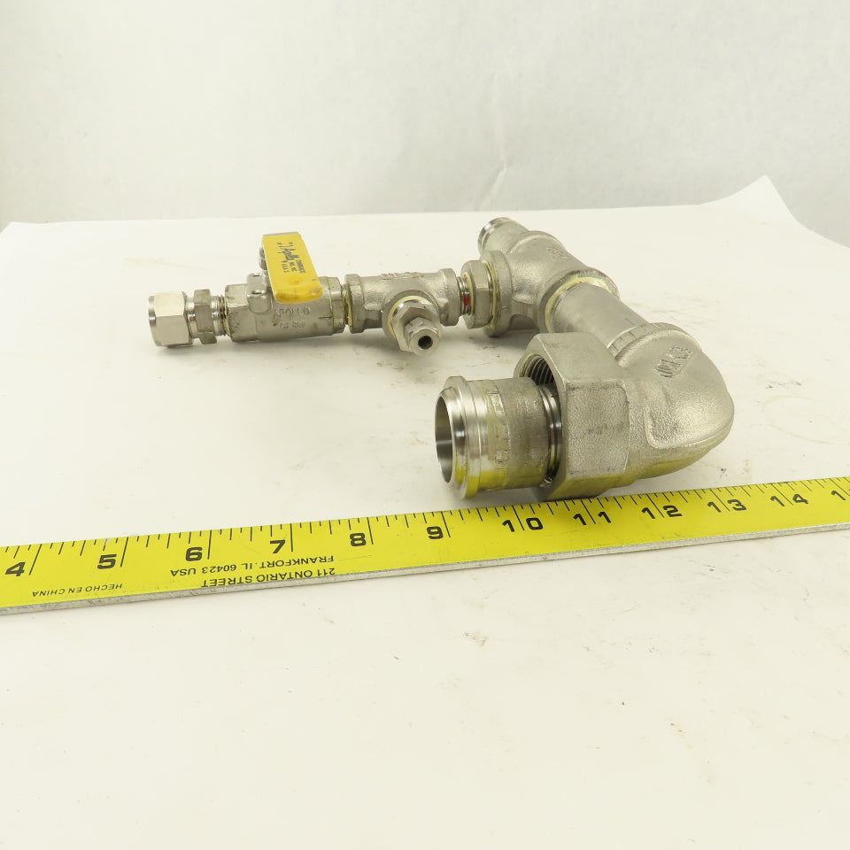 1/2" 1" Stainless Steel Misc. Fittings Valve Tees Elbow Assembly