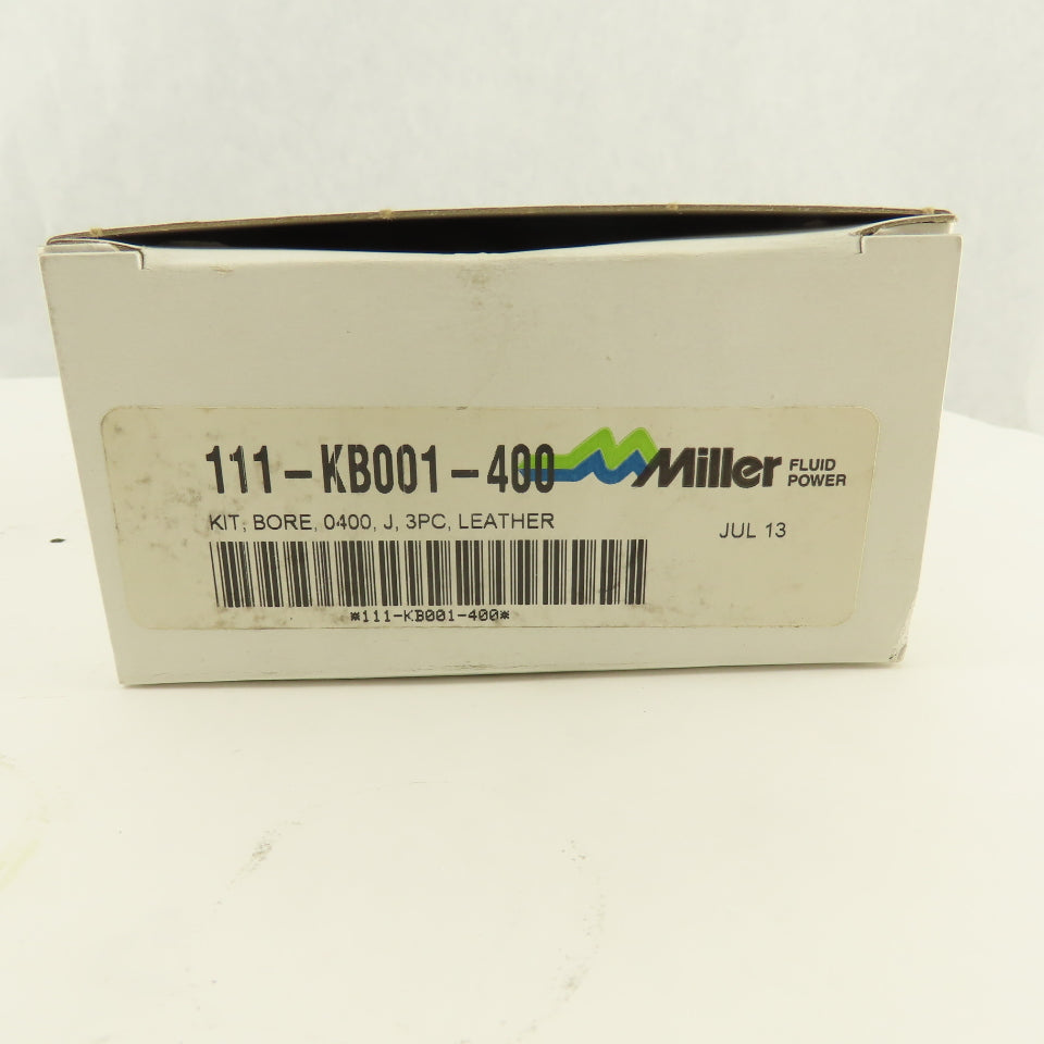 Miller Fluid Power 111-KB001-400 4" Bore Leather 3 Piece Seal Kit
