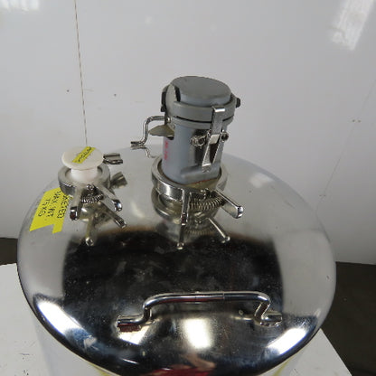 24 Gallon Stainless General Purpose Pressure Vessel Tank 80 PSI W/Casters