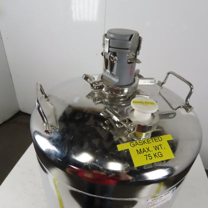 24 Gallon Stainless General Purpose Pressure Vessel Tank 80 PSI W/Casters