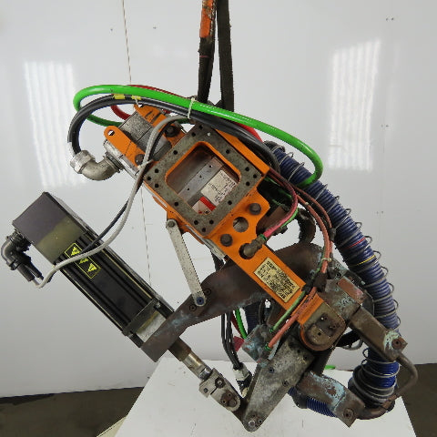 RoMan Tolomatic TRU79BX Water Cooled Spot Welder 8" Throat Servo Controlled 650V