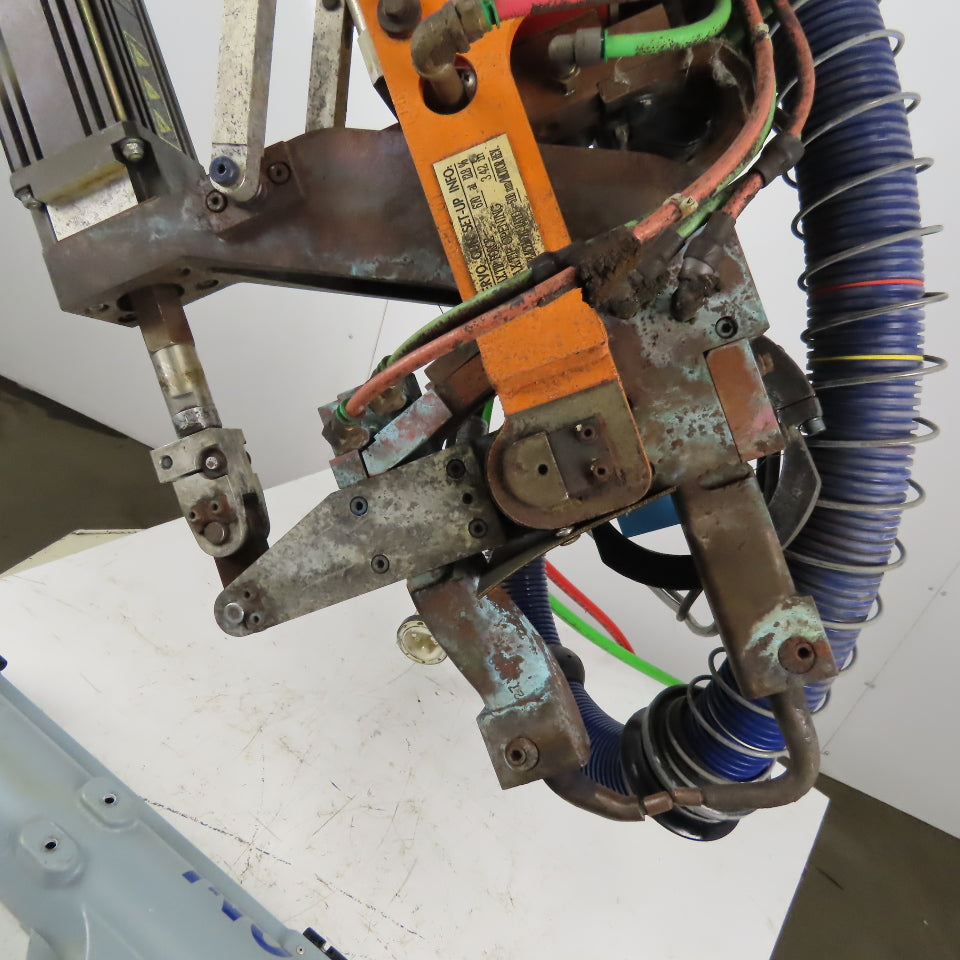 RoMan Tolomatic TRU79BX Water Cooled Spot Welder 8" Throat Servo Controlled 650V