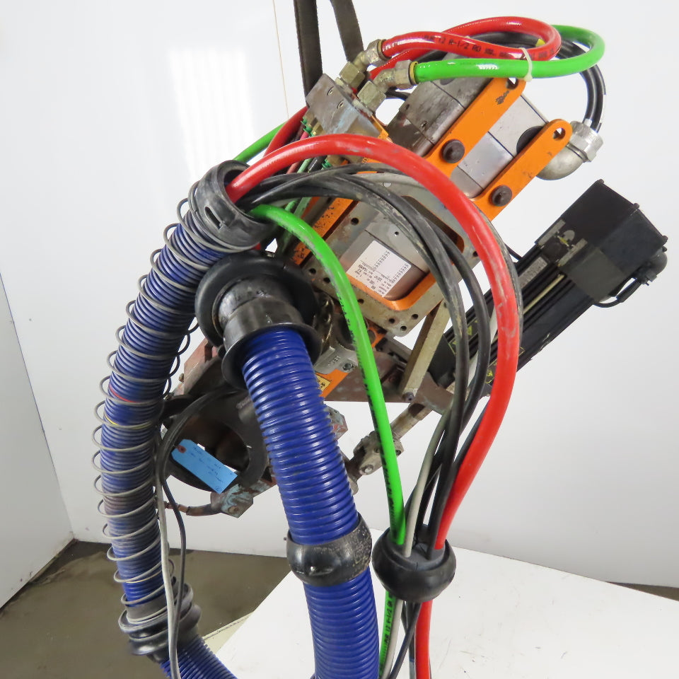 RoMan Tolomatic TRU79BX Water Cooled Spot Welder 8" Throat Servo Controlled 650V