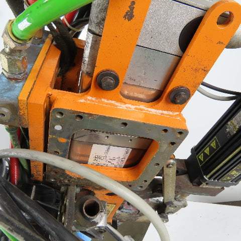 RoMan Tolomatic TRU79BX Water Cooled Spot Welder 8" Throat Servo Controlled 650V