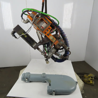 RoMan Tolomatic TRU79BX Water Cooled Spot Welder 8" Throat Servo Controlled 650V