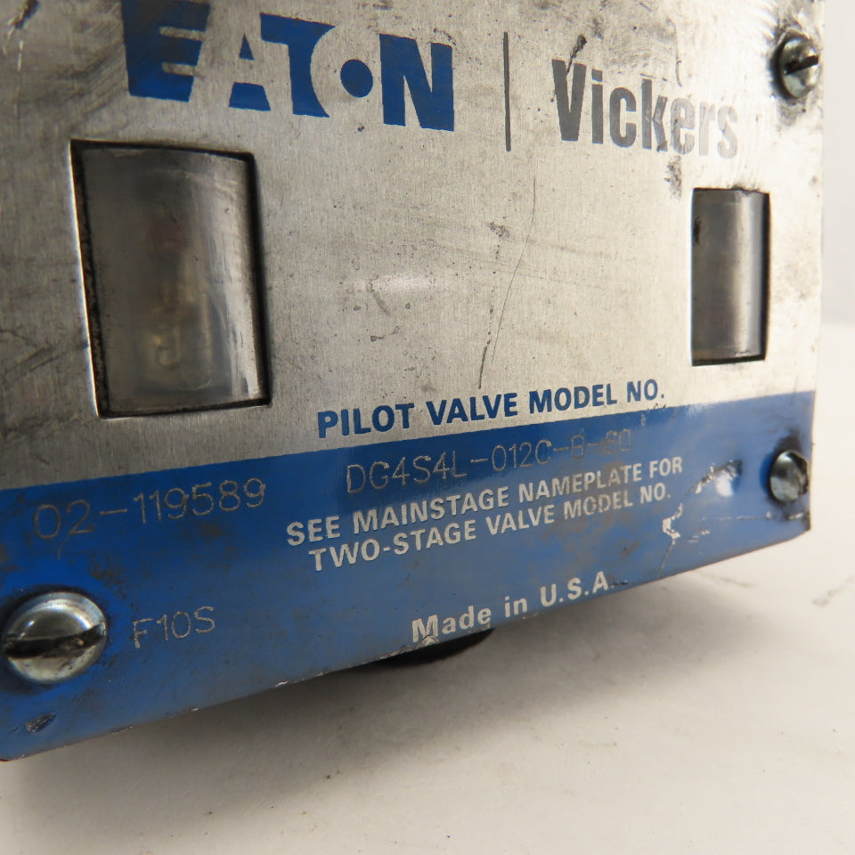 Vickers DG4S4L-012C-B-60 Hydraulic Pilot Valve Body