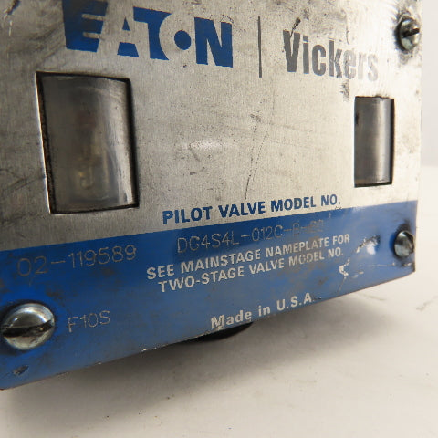 Vickers DG4S4L-012C-B-60 Hydraulic Pilot Valve Body