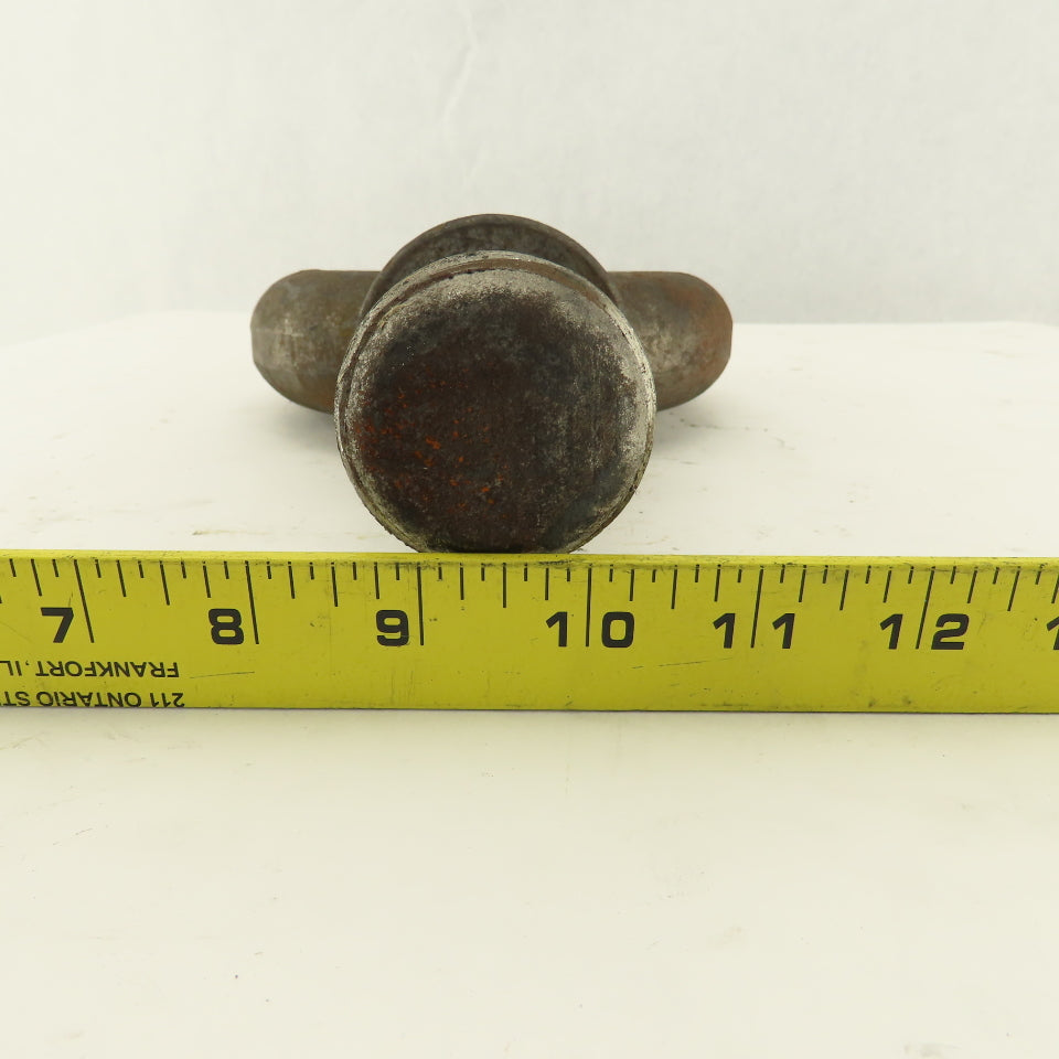 2-4.5 Thread Fixed Shouldered Lifting Eye Bolt 3" ID 4" Thread Length