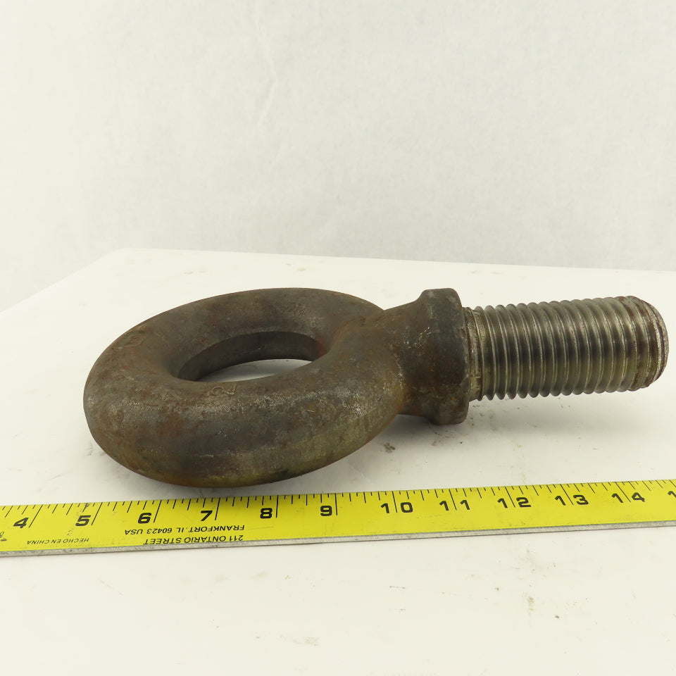 2-4.5 Thread Fixed Shouldered Lifting Eye Bolt 3" ID 4" Thread Length